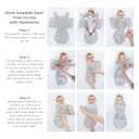 SwaddleDesigns 6-Way Omni Swaddle Sack Arms Up Swaddle for Newborn, More Options to Calm Moro Reflex, Improves Sleep, Easy Transition Baby Sleep Sack, Small, 0-3 Mo, 6-12 lbs, Watercolor Sunny Days