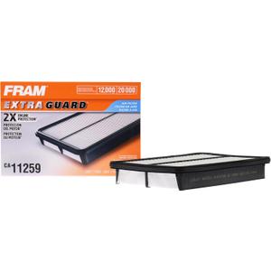FRAM Extra Guard CA11259 Replacement Engine Air Filter for Select Mazda (2.0L & 2.5L) Models, Provides Up to 12 Months or 12,000 Miles Filter Protection (One Size)