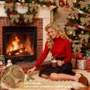 2 x 12Pcs Velvet Bows for Christmas Tree, Light Brown Bows Christmas Decorations with Twist Tie, Bulk Velvet Vintage Ornaments for Wreath Garland Gift Wrapping Wedding Champagne Parties Decor, 6*6in (Kahki)