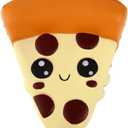 Anboor 4 Pcs Squishies Smore Waffle Cake Pizza Coffee Cup Kawaii Scented Soft Slow Rising Squeeze Stress Relief Kids Toy