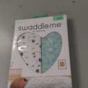 SwaddleMe by Ingenuity Compression Baby Swaddle Pod, Two-Way Zipper for Easy Diaper Changes, Improves Sleep & Calms Startle Reflex, 0-2 Months, 1.0 TOG, 2-Pack - Little Bees
