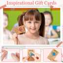 Motiskyy 50 Set Pocket Hug Token Bulk Heart Shape Stones with Hug Card Organza Bag Greeting Keepsake Exchange Relationship Card for Friend Family Colleague Back to School Gifts Celebration of Life