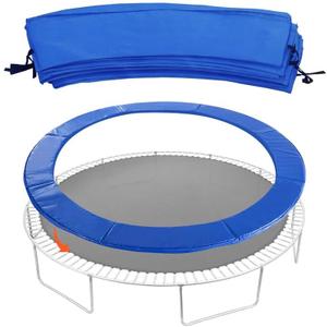 10FT 14FT 16FT Trampoline Pad, Trampoline Safety Pad Replacement, Easy Install Round Trampoline Spring Cover, Waterproof Universal Spring Pad, No Holes for Pole, Blue