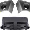 ApplianPar Center A/C Dash Vent and Panel Bezel Trim for Toyota RAV4 2006 2007 2008 2009 2010 2011 2012