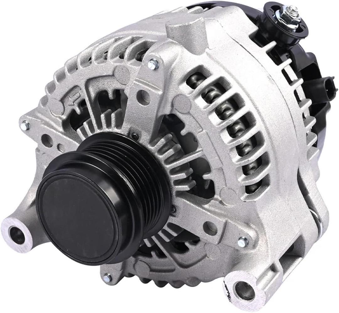Alternator Replace 56029803AA Compatible with Jeep Wrangler 2018-2023 3.6L, for Jeep Gladiator 2020-2023 3.6L,12V 240A 6-Groove Clutch Pulley Clockwise