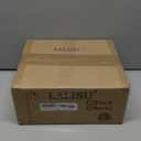 Floor Lamp for Living Room, Dimmable Standing Lamp Tall with Linen Shade Modern Floor Lamps Foot-Step Switch Reading Lamp for Living Room Bedroom Office Dining Room, 9W Bulb Included (Gold)