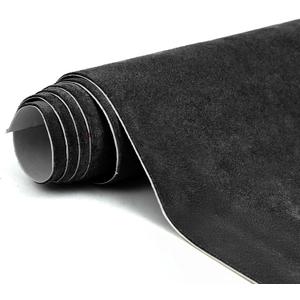 Premium Black Suede Fabric Wrap - 30x60 inch Suede Wrap for Car Interior - Self-Adhesive Microfiber and Synthetic Leather, Stretchable Interior Film for Car and Home Decor