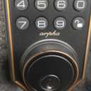 Keyless Entry Door Lock with Handle Set, WiFi Door Lock Fingerprint, Bulit-in WiFi Deadbolt, App Remote Control, Electronic Keypad Deadbolts, Safety Front Door Locks, Support Alexa, Easy Installation