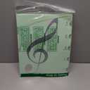 MECCANIXITY Sheet Music Folder Display 20 Sleeves 40 Pages Spiral Binder Organizer, Letter Size 8.5 x 11 Paper A4 Documents Storage Holder Bag (Light Green Sticker)