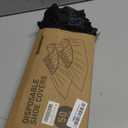 simarro 50 Pack Disposable Nonslip Shoe Covers, Thicker Black Printed Boot Covers, Stretchable, Breathable, Durable Shoe Cover for Home Floors Carpet Indoor, One Size Fits Most