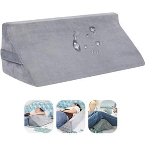 Bed Wedge Pillow for Sleeping & Post Surgery Recovery - Waterproof Positioning Wedge Pillows for Back,Hip & Leg Pain Relief, bed sore Support,Ideal for Side Sleepers,Seniors &Bedridden Patients 23.6", 23.62x9.84x7.87inches