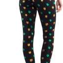 Tipsy Elves Fun St. Patrick's Day Leggings for Women for Parties and Festivals High Waisted and Low Waisted Styles (Black, S)