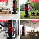 Freestanding Punching Bag for Adults, Kick Boxing Bag with Stand for Adults, Blow up Punching Bag for Kids 12-14