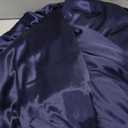 Navy Blue Satin Glitter Tablecloth for Rectangle Tables 8ft,Wrinkle Resistant Ruffles Shimmer Party Table Skirt,Washable 8FT Rectangle Table Cloth Skirt For Birthday,Baby Show,Party,Wedding,Banquet (96" x 23" (Rectangular))