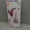 HYES Baseball Set - 3 Ways to Play, Adjustable Height, Easy to Assemble, Safe & Sturdy, Ideal Sport Gift for Kids