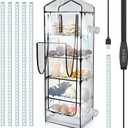 Windyun 5 Tier Extra Tall Mushroom Grow Tent Kit with Light & Timer, 80 x 19 x 27 Inch & 6500k Greenhouse with LED Grow Light, 4" Vents & Built in Humidifier Ports for Indoor Outdoor Mushroom Tent