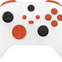 eXtremeRate Replacement Buttons for Xbox Core Wireless Controller, Orange DIY Accessories Kit LB RB LT RT Bumpers Trigers Dpad ABXY Start Back Sync Share Keys Parts for Xbox Series X & S Controller