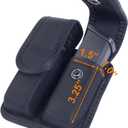 Molded Double Mag Pouch Tactical Universal Magazine Holder Fits Pistol Mag Single or Double Stack IWB or OWB Mag Pouch Law Enforcement Duty Mag Holder With Removable Top Cover and Hidden Snap