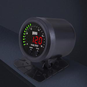 Universal Volt Gauge Voltage Meter Kit Car DC 12V Voltmeter Red Digital LED 2inches 52mm Digital Volt Voltage Gauge Compatible with Car Truck Vehicle Automotive