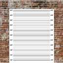 5 ft by 4 ft Cloth BrickPrint Photo Booth Backdrop Banner for Mugshot Signs! Quality Digitally Printed Image!