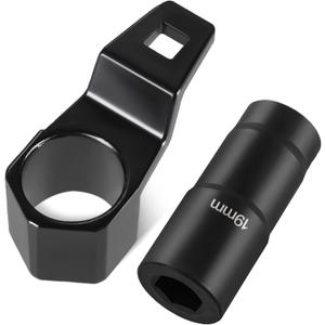 19mm Harmonic Balancer Socket & 50mm Crank Pulley Wrench Kit, Crankshaft Pulley Removal Tool Compatible with Honda Engines Compatible with Acura Engines