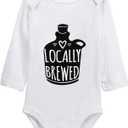 listery Cute Baby Bodysuit New Baby Girls Boys Home Baby Bodysuit Funny Sayings 3M