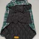 Kuoser Warm Dog Coat, Waterproof Dog Jacket for Extra Large Dogs, Adjustable Durable XL Doggie Winter Coat Reversible Cozy Puppy Cold Weather Apparel from Small to Large Breed, Green XL