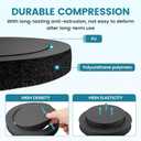 NuIth 6.5 inch Speaker Foam Rings, 6.5Foam Speaker Enhancer, High Rebound Sponge Bass Blocker Kit, Self Adhesive Car Door Speaker Foam Baffles Enhancer, 4PCS