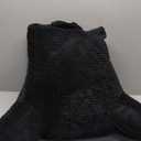 ABROLOY Reading Pillow for Sitting in Bed Adult, Bed Reading Pillow with Shredded Memory Foam, Pillow with Standard Plush Microfiber Cover, Back Pillow for Sitting with Arms and Pockets, Large, Black