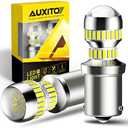 AUXITO 1156 LED Bulb White 400% Super Bright 7506 BA15S P21W LED Light Replacement with Projector for Backup Reverse Tail Brake DRL Turn Signal Parking Light, Pack of 2