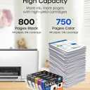 564XL High-Yield Ink Cartridges (5-Pack)| Replacement for HP 564 Combo Pack | Compatible with Photosmart 5520 6520 7510 7520 DeskJet 3520 Premium C309A C410A Printer (BK/PGBK/C/M/Y)