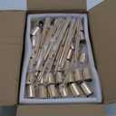 Gold Candlestick Holders Bulk for Taper Candles Decorative Metal Candelabra Candle Holders Fit 0.8 Inch Diameter Candles Gold Taper Candle Stands for Wedding Home Party Table Decor (Set of 45)