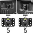 2PCS Retractable Tie Down Straps for 2015-2025 Ford F150, Retractable Ratchet Straps 10 Ft Self Retracting Tie Down with Boxlink Plates Mounted Brackets Bed Mount Heavy Duty Bolt on