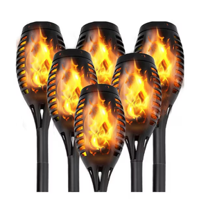 Maggift Solar Torch Lights; Outdoor Waterproof Flickering Flame Patio and Garden Decor; 12-Pack