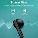 Philips TAT1139 Wireless Earbuds,True Wireless Headphones,Powerful Bass with 13 mm Driver,Clear Call with AI Mic,26-Hour Battery Life,Fast Charging,Bluetooth v5.4,IPX4 Rating,Ergonomic Design,Black