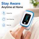 Pulse Oximeter Fingertip Portable Oxygen Monitor Fingertip with OLED Display Alarm and Pulse Rate Accurate Measurement for Sports and Aviation