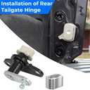 AUTOVIC Tailgate Hinge Bushing kit for 2005-2023 Nissan Titan with Aluminum Replace Tailgate Hinge 93470-ZH000