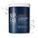 Nip + Fab Glycolic Fix Night Pads Extreme XXL (100 Count) – 5% Glycolic Acid Exfoliating Face Pads with Salicylic Acid – Resurfacing AHA BHA Chemical Peel for Blemishes & Texture