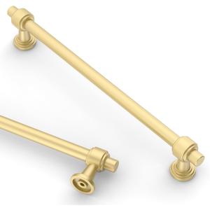 Asidrama 10 Pack 7.5 Inch(192mm) Brushed Gold Kitchen Cabinet Handles, Cabinet Pulls Kitchen Cabinet Hardware for Cupboard Drawer Pulls