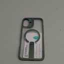 ESR for iPhone 16 Plus Case with Stand, Compatible with MagSafe, Magnetic Kickstand Case for iPhone 16 Plus, Military-Grade Protection Shockproof Case, Boost Series, Clear Green