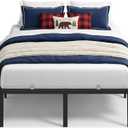 VASAGLE Full Steel Bed Frame, 16 Inches Tall, 1100lb Weight Capacity