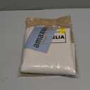 Decorelia Waterproof Faux Linen Tablecloth for Round Dining Table, Decorative Fabric Rustic Tablecloth Cover for Holiday, Banquet, Outdoor & Kitchen Table(60 Inch, Round (2-4 Seats), Ivory)