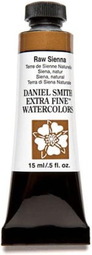 DANIEL SMITH Extra Fine Watercolor 15ml Paint Tube, Raw Sienna (284600096), 0.5 Fl Oz (Pack of 1)