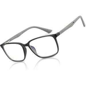 BLUEMOKY Blue Light Reading Glasses for MenSport Square Frame Readers, Anti Glare Computer Glasses, Magnification Strength: 2.75 x