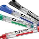 Quartet Glass Board Dry Erase Markers, Premium, Bullet Tip, Assorted Colors, 4 Pack (79552)