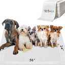 Dog Pee Pads, Thick/Ultra Absorbent Puppy Dog Training Pads, Large Size 3624Odor Eliminating Gel, Deodorizing Factors, with Pet Inducer (35 Count)