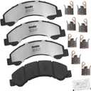 Bendix Fleet Metlok MKD825FM Semi-Metallic Front Brake Pads for Chevrolet LCF 3500,3500HD,4500,4500HD,4500XD,5500HD,5500XD,6500XD,W3500 Tiltmaster,W4500 W5500 GMC Forward,Isuzu NPR,HD,XD,NQR,Reach