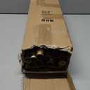 Gold Extra Long Curtain Rods for Windows 30 to 242 Inch, Decorative Vintage Crystal 1'' Diameter Curtain Rod with Gold Foil Finials, Adjustable Heavy Duty Easy Install Drapery Pole for Farmhouse (36-240)