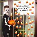 1000 Pcs Candy Corn Bulletin Board Decor Candy Corn Shaped Sticky Notes Halloween Classroom Decorations for Bulletin Board School Classroom Party Decorations (White, Yellow, Orange)