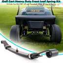 10L0L 103628801 Golf Cart Heavy Duty Front 2-Leaf Spring Kit with Bushings & Sleeves for Club Car DS 1981-Up and Precedent 2004 Up & Tempo & Onward 2017-Up Gas Electric Models, OEM 1012030,1015108
